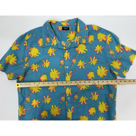 Tommy Bahama Men's Orange Palm Leaf Button Down Shirt Mens S (250504) - Picture 5 of 7